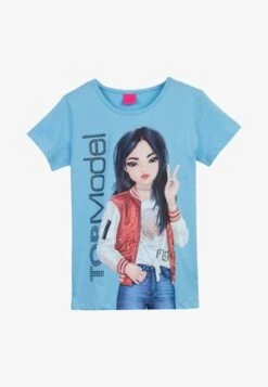 SPRING BLOOM - T-Shirt Print - Pastel Blue -Salt And Pepper 534e5295c1d147029ff13237e676f5ea