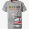 FEUERWEHR - T-Shirt Print - Grau
