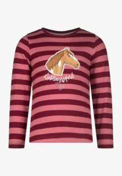 Langarmshirt - Weinrot