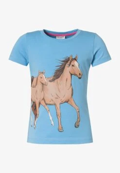 PFERDE - T-Shirt Print - Hellblau -Salt And Pepper 7d2bdabad7674f2ba5bf17c60a8f8806 1