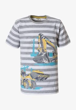BAUSTELLE Von SALT AND PEPPER - T-Shirt Print - Grau Weiß -Salt And Pepper cb20135cfbfa45758bc95f8964cea5a3 1