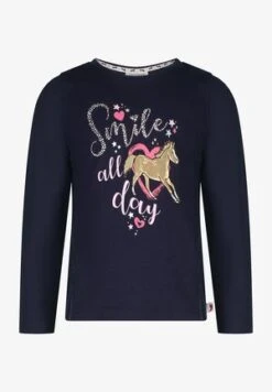 LONGSLEEVE WILD HORSES - Langarmshirt - Amber -Salt And Pepper e6256c9224804134833e9714cbed5886