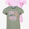 2 PACK - T-Shirt Print - Olive Pink -Salt And Pepper eabf872607834710945eab6127a09bd3