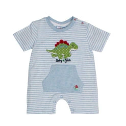 Baby Strampler SP03824125 In Light Blue Melange