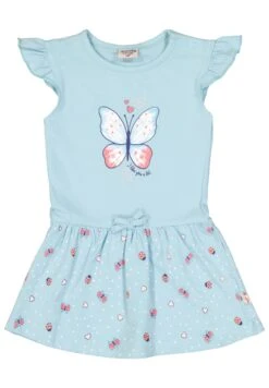 Dress Dress AOP Butterfly In Pastel Blue