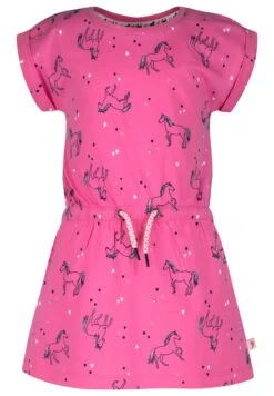 Dress Dress AOP Horses In Bubble Gum