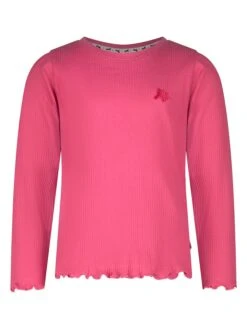 Girls Longsleeve Horse Rib In Rosa