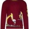Longsleeve Boys LS Print Digger + Truck In Merlot Red -Salt And Pepper salt and pepper longsleeve boys ls print digger truck in merlot red