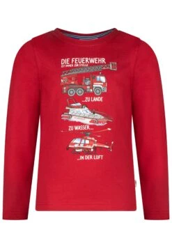 Longsleeve Boys LS Print Feuerwehr Story In Red