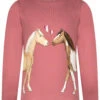 Longsleeve Girls Longsleeve 2Horses Print In Mauve