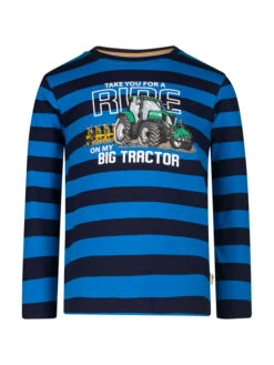 Longsleeve In Dunkelblau/ Blau