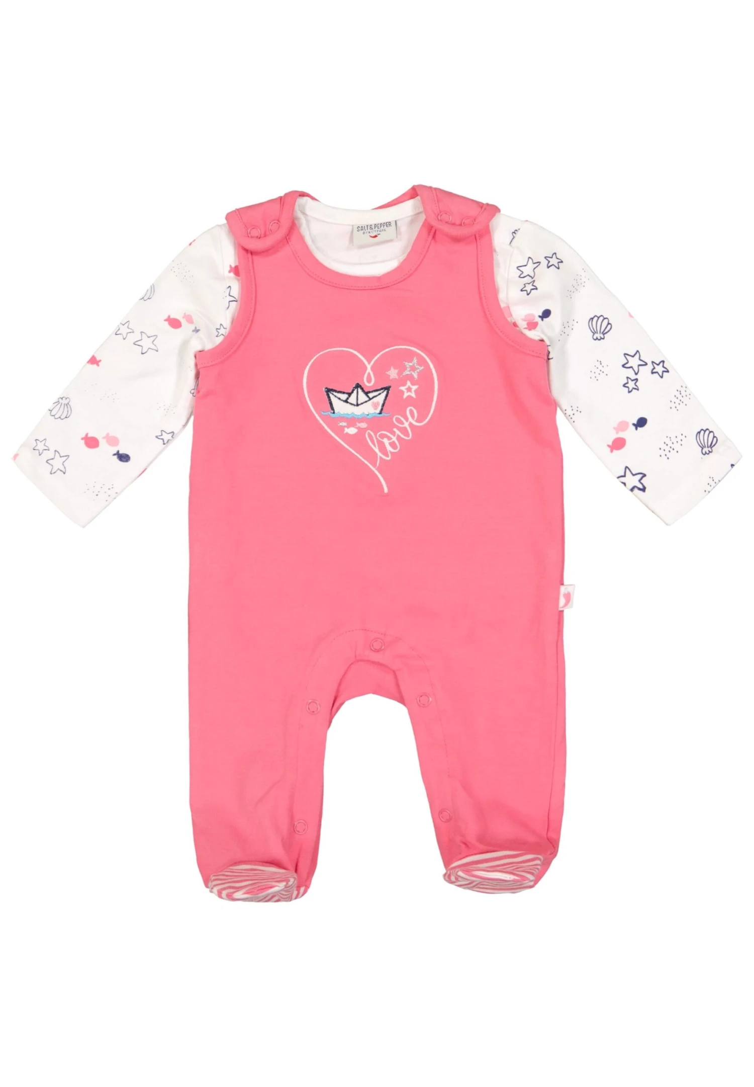 Playsuit Playsuit EMB Heart In Bubble Gum 3 Playsuit Playsuit EMB Heart In Bubble Gum