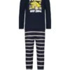 Pyjama In Dunkelblau/ Bunt