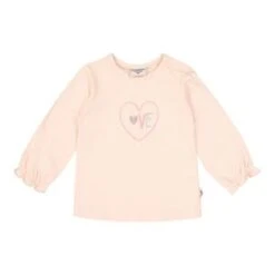 Shirt Langarm Love Herz In Rosa