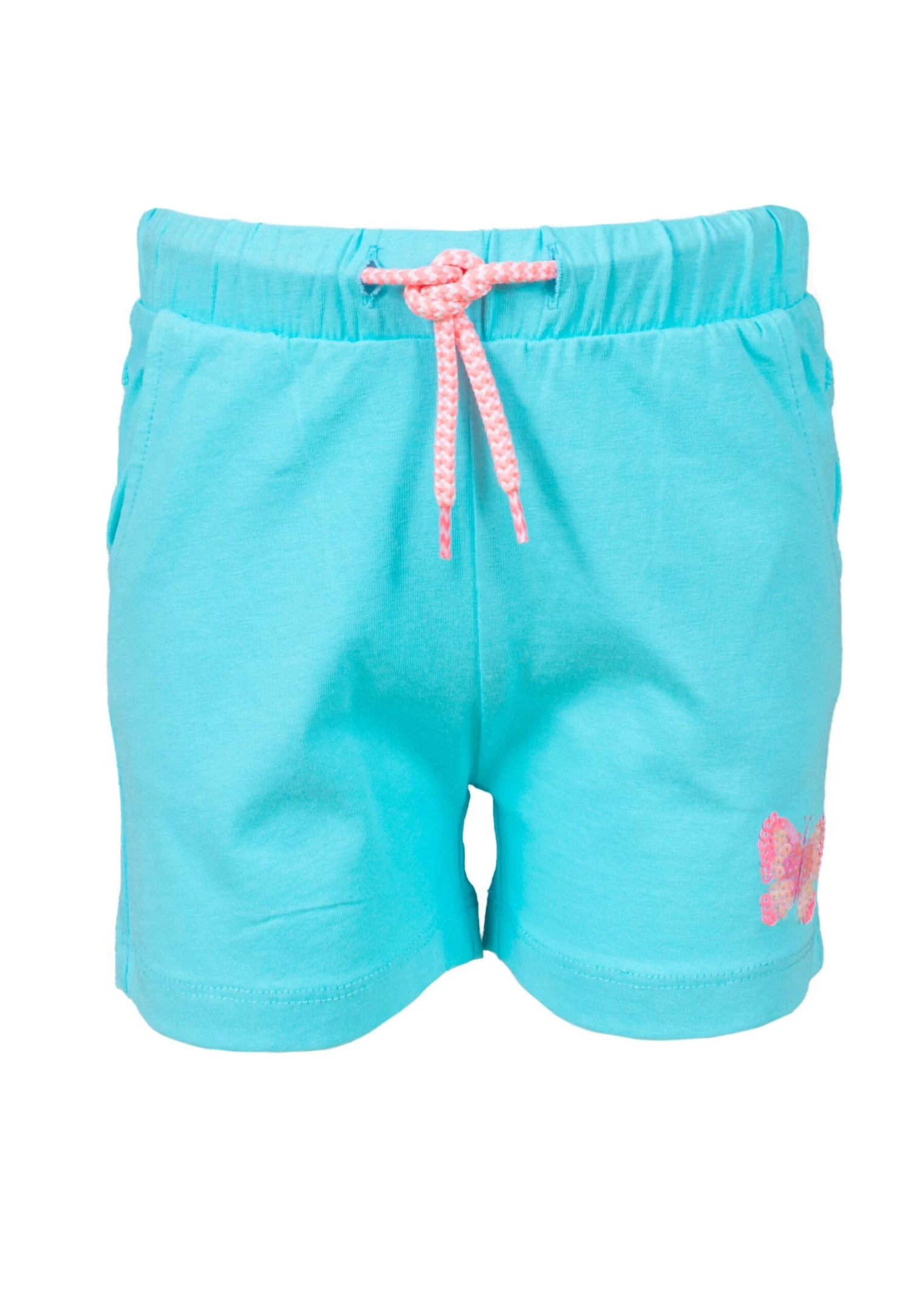 Shorts Shorts Sequins Butterfly In Cyan