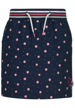 Skirt Girls Skirt EMB AOP Flowers In Ink Melange