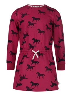 Sweatkleid In Pink/ Dunkelblau