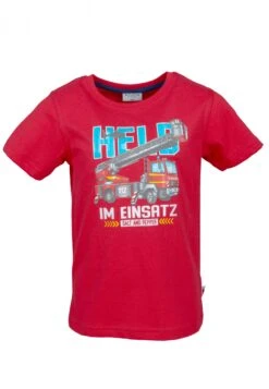 T-Shirt Boys T-Shirt NOS Print Held In Fire Red