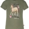 T-Shirt S/S Print Glitter Horse In Cactus -Salt And Pepper salt and pepper t shirt s s print glitter horse in cactus