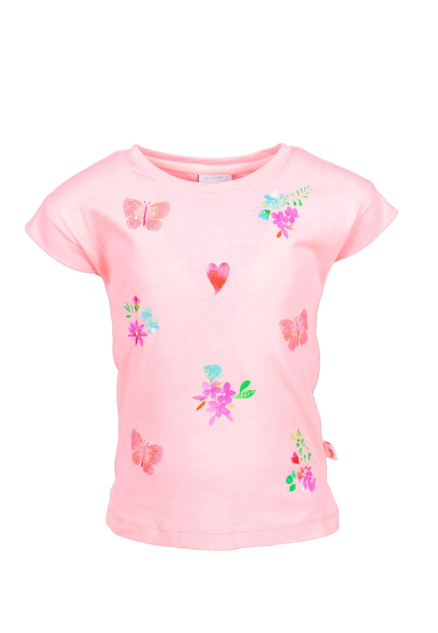 T-Shirt S/S Print Seq. Butterfly In Neon Melon 3 T-Shirt S/S Print Seq. Butterfly In Neon Melon