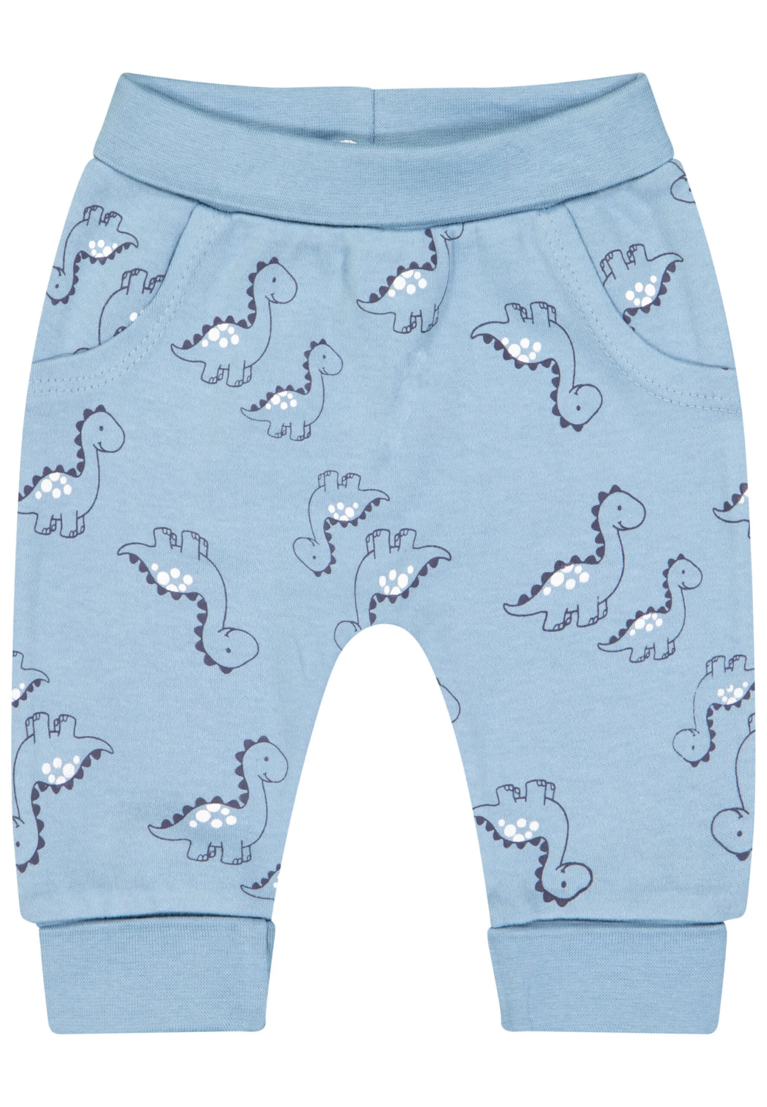 Trousers Baby Boys Trousers Dino AOP In Faded Blue 3 Trousers Baby Boys Trousers Dino AOP In Faded Blue