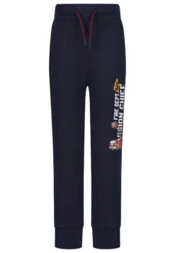 Trousers Boys Trousers Print Fire In Navy