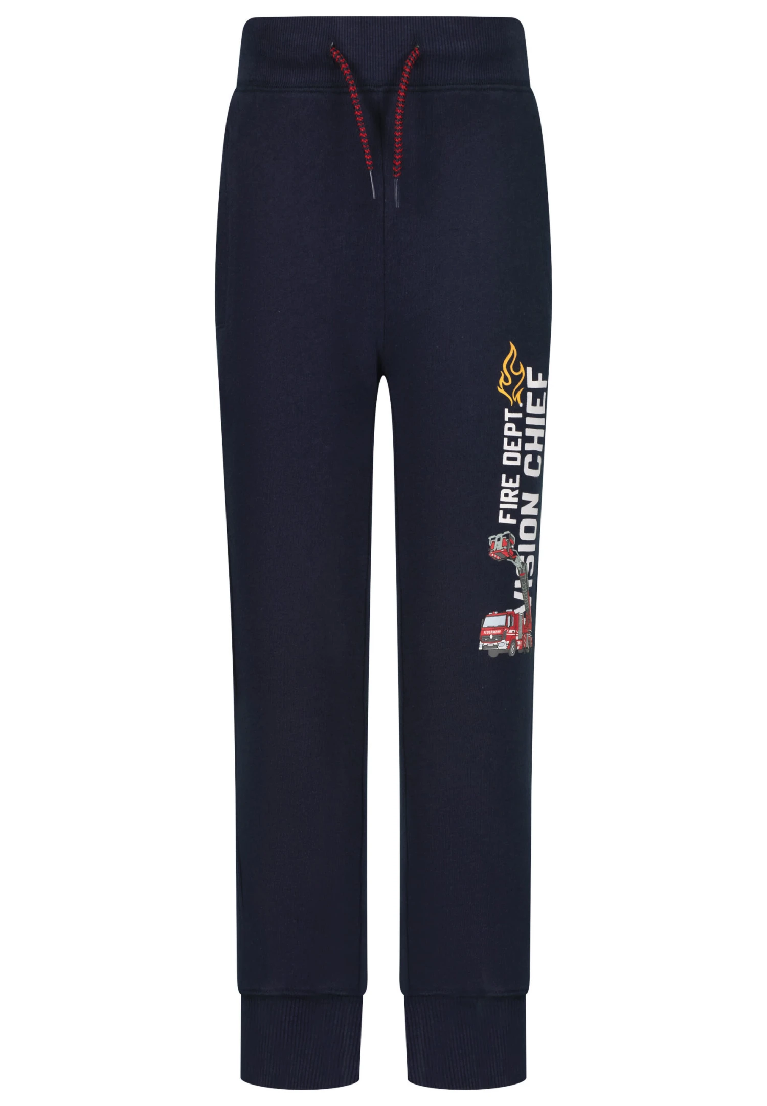Trousers Boys Trousers Print Fire In Navy